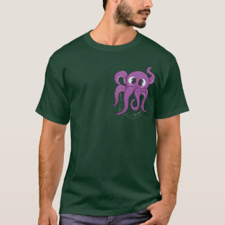 T-shirt Cute Octopus Pocket Dark