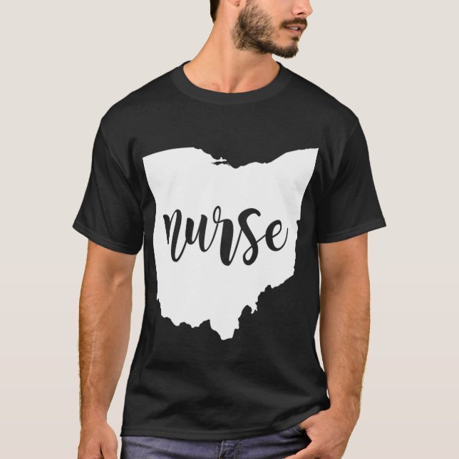 T-shirt Cute Ohio Nurse (Devant)