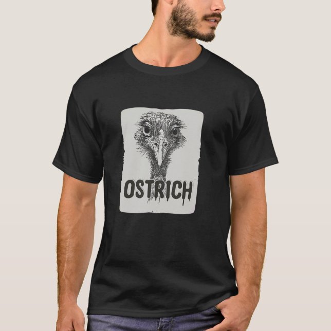 T-shirt Cute Ostrich (Devant)