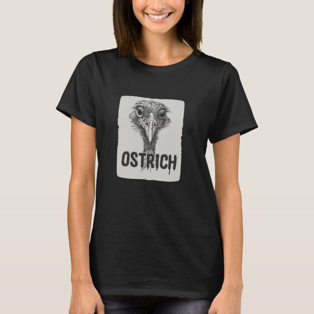 T-shirt Cute Ostrich (Devant)