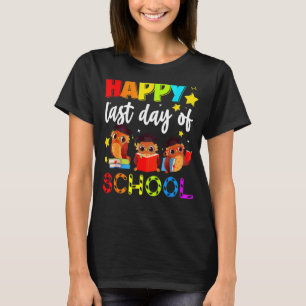 T-shirt Cute Owl Joyeux Joyeux Jour De L'Enseignant Étudia