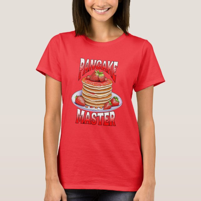 T-shirt Cute Pancakes Aux Fraises (Devant)