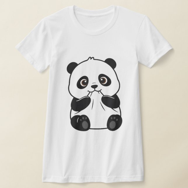 T-shirt Cute Panda (Poser)