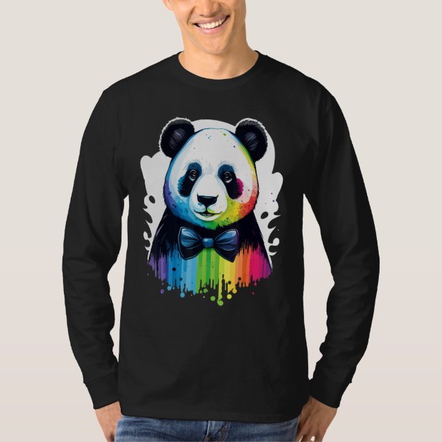 T-shirt Cute Panda  Animal on Panda 2 (Devant)