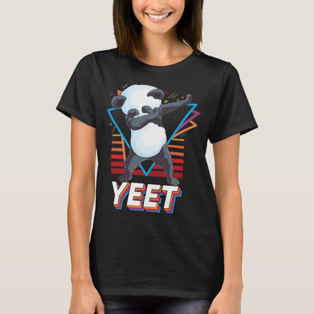 T-shirt Cute panda dab danse drôle Dabing panda bear Retr (Devant)