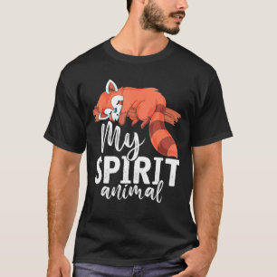 T-shirt Cute Panda Ours Animal Rouge Panda
