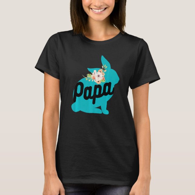 T-shirt Cute Papa Rabbit Bunny Baby Designs (Devant)