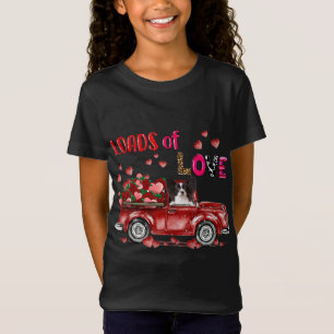 T-Shirt Cute Papillon Chien conduisant Camion Rouge Heureu