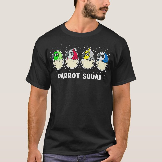 T-shirt Cute Parrot Budgie Bird Ironic Saying  (Devant)