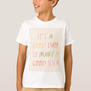 T-shirt Cute Pastel Hand Lettering Motivational Quote Art 