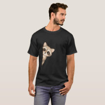 Cute Peeking Raccoon Graphic Shirt