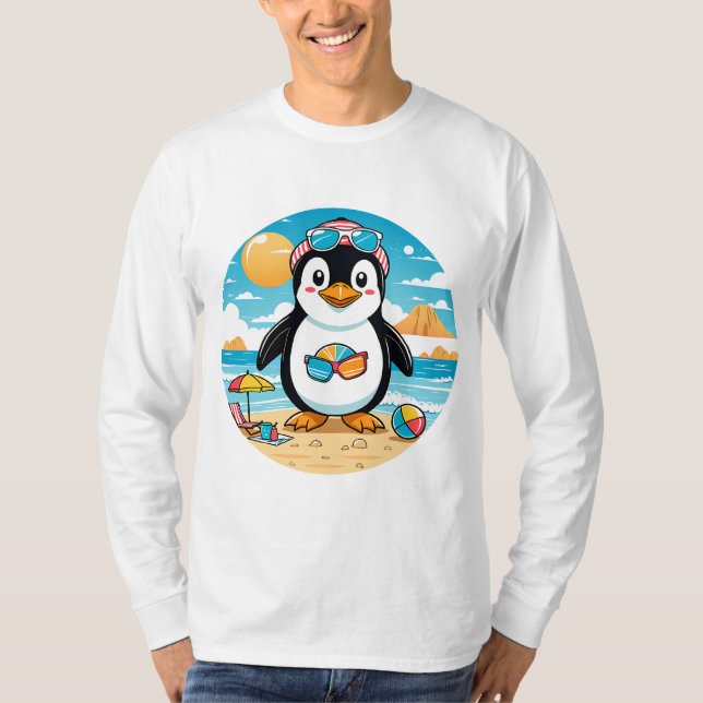 T-shirt Cute Penguin (Devant)