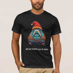 T-shirt Cute Père Noël Walrus Cadeaux de Noël Walrus Lover