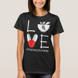 T-shirt Cute Pharmacie Tech Aimer Technicien en pharmacie