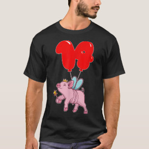 T-shirt Cute Pig Fairy 14e anniversaire de la fête de ball