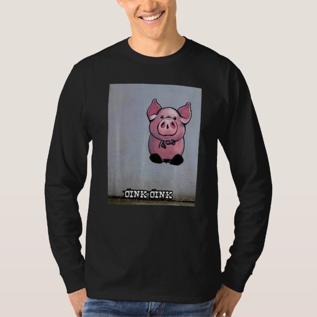 T-shirt Cute Pig Piggie Oink Oink  1 (Devant)