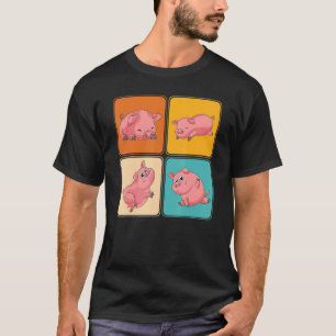 T-shirt Cute Piglet Farm Animal éleveur Pop Pig 1
