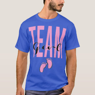 T-shirt Cute Pink Team Girl Genre révéler l'idée de la fêt