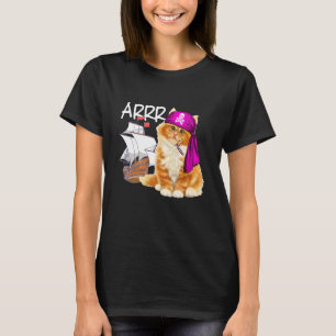 T-shirt Cute Pirate Chat Va Arracher Buccaneer Kitten Feli