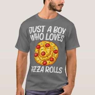 T-shirt Cute Pizza Roll Conception Pour Garçons Enfants Pi