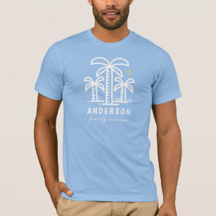 T-shirt Cute plage personnalisée Réunion familiale