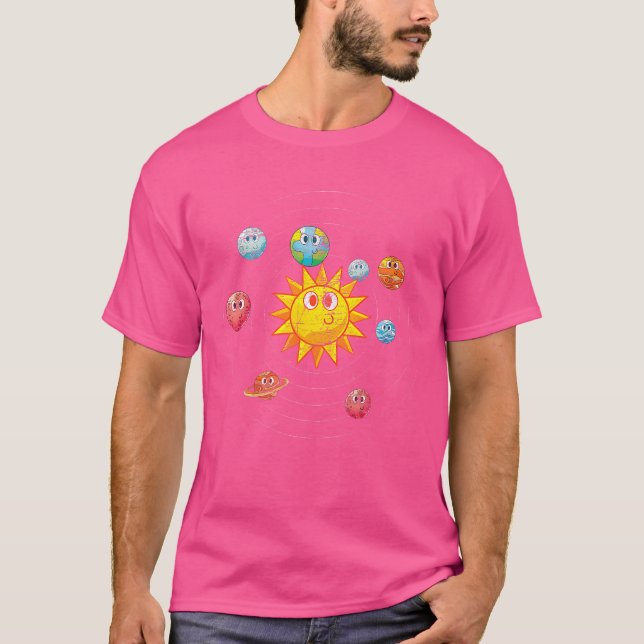 T-shirt Cute Planètes Earth Astronome Science Espace extra (Devant)