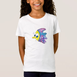 T-Shirt Cute poisson blanc coloré