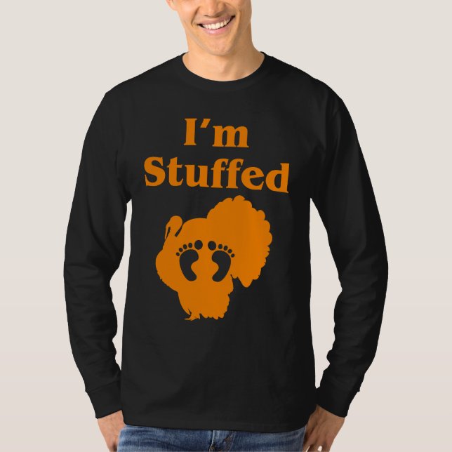 T-shirt Cute Pregnancy Announcement Thanksgiving Dinner I' (Devant)