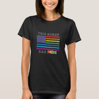 T-shirt Cute Pride Nurse Graphic Flag LGBTQ Support Wear