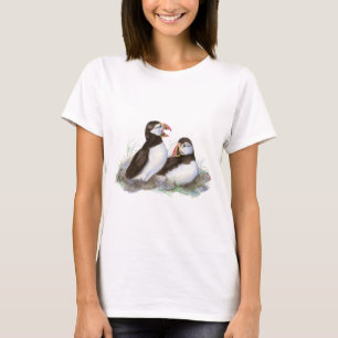 T-shirt Cute Puffins, Oiseau Océanique, Plage, Nature