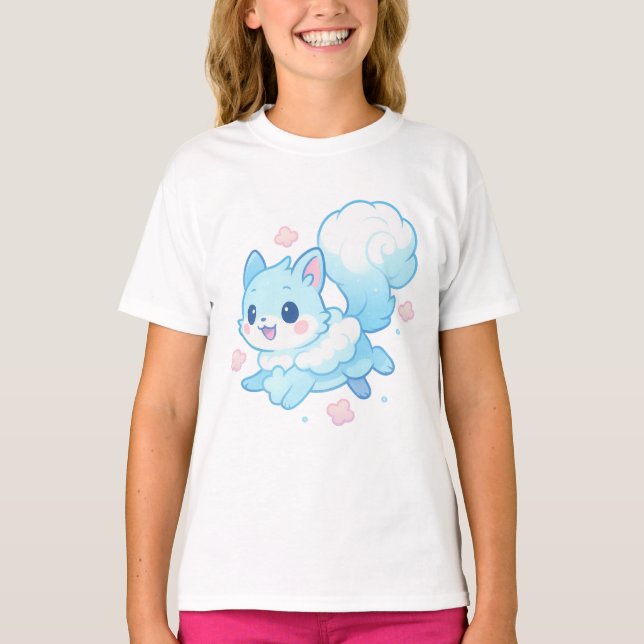 T-shirt 【Cute Puppy Kids T-Shirt】 (Devant)