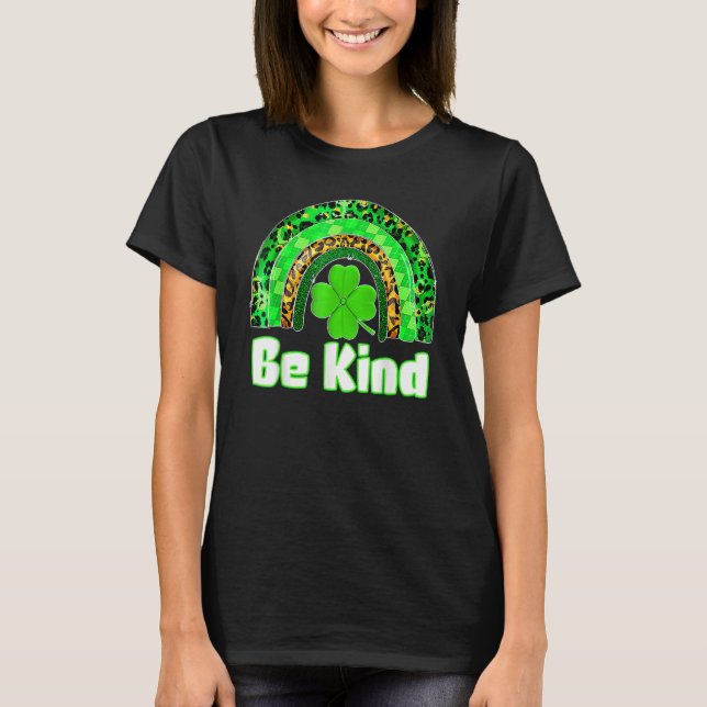 T-shirt Cute Rainbow Be Genre Jour de la Saint Patrick Hap (Devant)