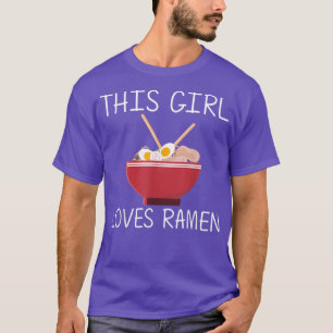T-shirt Cute Ramen Art For Girls Kids Miso Shoyu Japanese