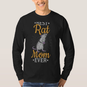 T-shirt Cute Rat Domestique Rat Rodent Souris Pet Biologie