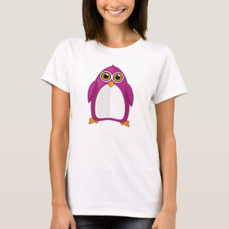 T-shirt Cute Red Violet Penguin – Kawaii Cartoon Penguin