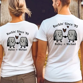 T-shirt Cute Rock Pun nouveau marié Couple Mariage Anniver