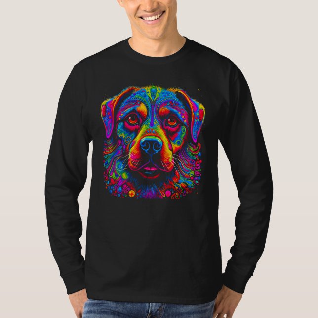 T-shirt Cute Rottweiler Dog Design (Devant)