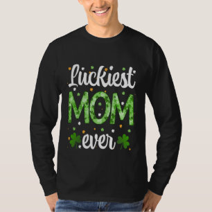 T-shirt Cute Saint-Patrick Chanceux Maman Shamrock C