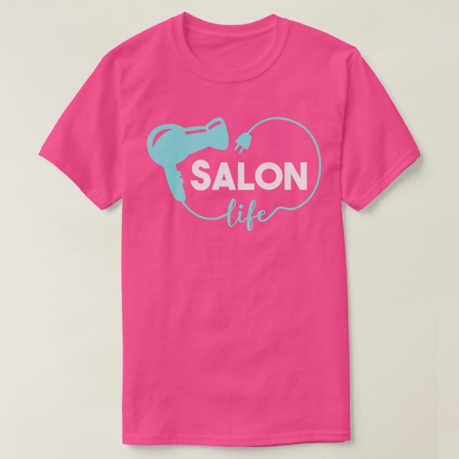 T-shirt Cute Salon Vie Cheveux Stylo Coiffeur Art (Design devant)