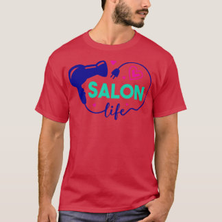 T-shirt Cute Salon Vie Coiffeur Stylo Coiffeur Art 1