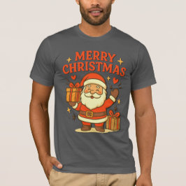T-shirt  Cute Santa Claus Christmas Art –  Merry Christmas
