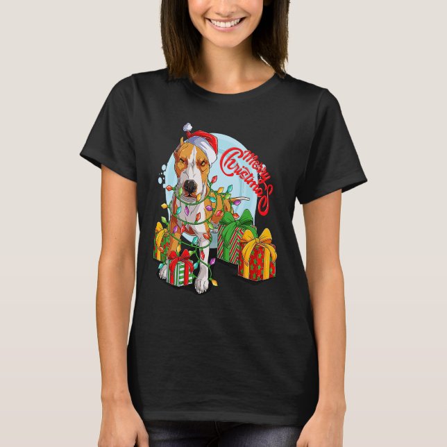 T-shirt Cute Santa Tree Lights Xmas Costume Christmas Tree (Devant)