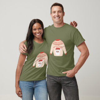 T-shirt Cute Santa Ugly Christmas Sweater Unisexe