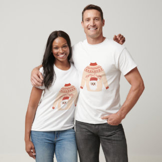 T-shirt Cute Santa Unisexe Noël Blanc