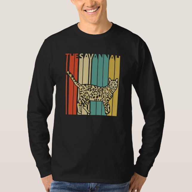 T-shirt Cute Savannah Cat (Devant)