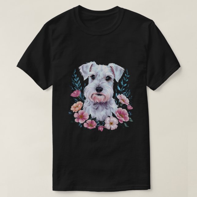 T-shirt Cute Schnauzer (Design devant)