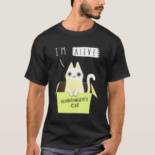 T-shirt Cute Schrödinger'S Cat Alive