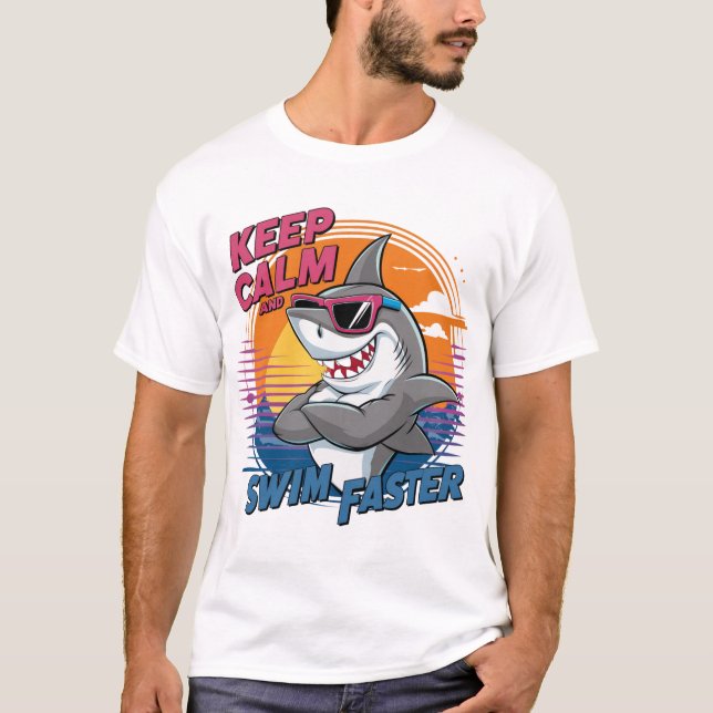T-shirt cute shark (Devant)