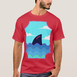 T-shirt Cute Shark Fin for Shark Lovers