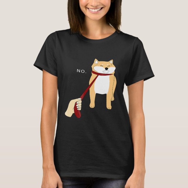 T-shirt Cute Shiba Inu Chemise Nope - Doge Meme B (Devant)